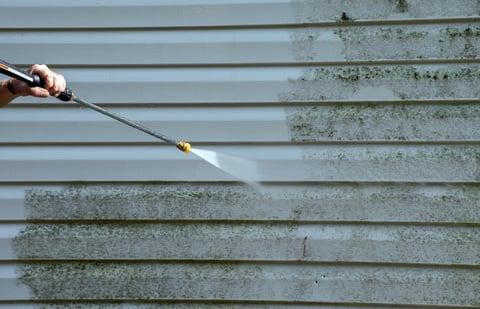 Vinyl siding cleaning