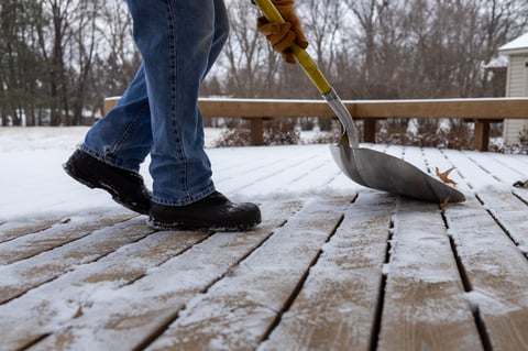 Deck maintenance cleaning