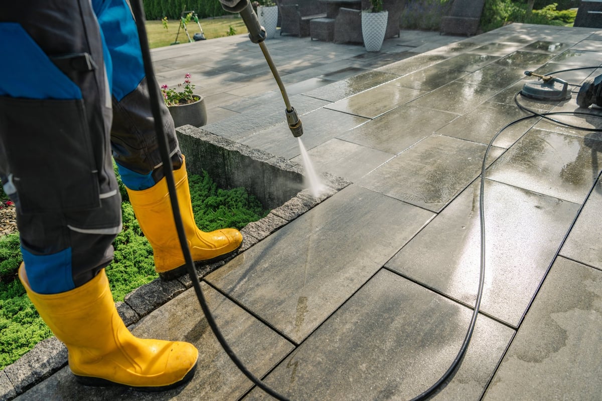 Patio cleaning